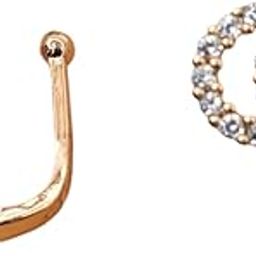 Set of 2 Clip on Nosepin Without Piercing pressing type nosestud Goldplated AD studded 2 piece nosepin for women n girls2619-picture-15