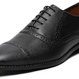 Men's Formal Lace-up Oxford Shoes for Men | Solid Design | Ideal for Formal, Business Casual, and Parties (LSRGOX)-image-73