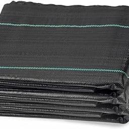 Premium Garden Weed Mat 2 Meter x 25 Meter, Landscape Fabric 110 GSM Heavy Duty Weed Block Gardening Mat for Gardens, Agriculture, Outdoor Projects, Black-picture-21