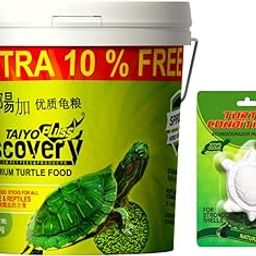Taiyo Pluss Discovery Premium Turtle Food 1Kg +10% Extra + 1 Turtle Conditioner Extra By - All Life Stages, Stick-22