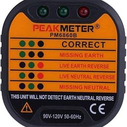 ATORSE™ Peakmeter Pm6860B Automatic Electric Power Plug Socket Tester Us Standard-picture-25