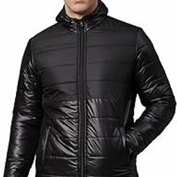 Men’s Full Sleeves Solid Puffer Jacket - Lightweight, and Water-Resistant, Casual Winterwear for Men-image-2