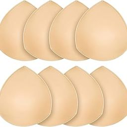 4 Pairs Bra Pad Insert,Removable Sport Bra Cup Triangle Breathable & Reusable Bra Pad for Yoga Bra,Swimsuits,Bikini-image-91