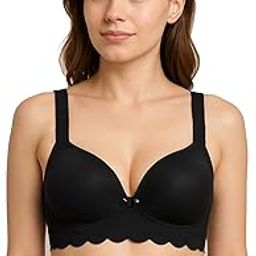 Women Padded Wirefree Nursing Bra Push-Up Front Button Pregnancy Bra with Nursing Clips with Adjustable Straps Soft Bra Women's V Neck Breastfeeding Sleep Bustier-image-24