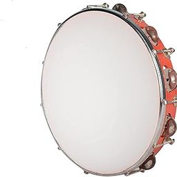 Handmade Classical Indian Music Instrument 10 Inches Professional Play Dafli or Tambourines-image-4
