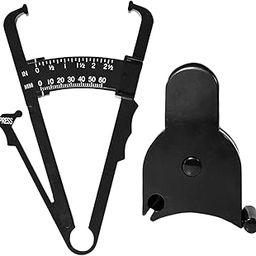 SECRET DESIRE Creations 2Pcs Body Fat Caliper and Tape Measure for Body Measurement Tool Gym Black-picture-4