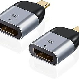 AreMe USB C to HDMI Adapter (2 Pack), 4K UHD Type-C to HDMI Female Converter for MacBook Pro/Air, Surface, iPad Pro, Galaxy and More-image-90
