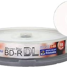 Smart Buy 10 Pack Bd-r Dl Printable White Inkjet 50gb 6x Blu-ray Double Layer Recordable Disc Blank Data Video Media 10-discs Spindle-image-29