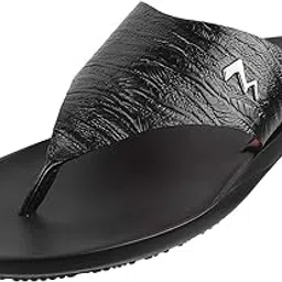 metro Men Leather Slip-on Thong Chappal-picture-22