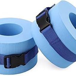3NH® Foam Swim Aquatic Cuffs,Set of 2 Water Aerobics Float Ring Fitness Exercise Set EVA Workout Ankles Arms Belts with Quick Release Buckle for Swim Fitness-image-16