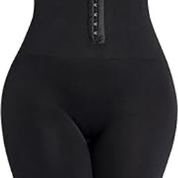 Women's Abdominal Shapewear Shorts with Adjustable Belly and Thigh Slimming High Waist Body Shaper with a Loop and Front hook-STK422-1