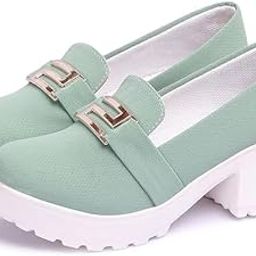 Smart Casual Buckle Detailed Loafers for Women & Girls DNNPPN7-P-image-43
