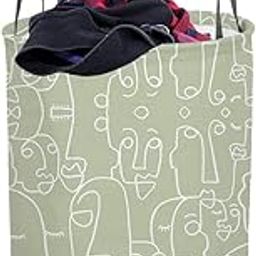 PrettyKrafts 45 LTR Foldable Laundry Basket for Clothes | Cotton Laundry Bag | Washing Clothes Storage Basket | Toy Storage Organizer | 36x36x45cm | Grey-picture-28
