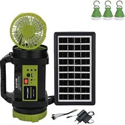 Drumstone 𝟏𝟓-𝐘𝐞𝐚𝐫 𝐖𝐚𝐫𝐫𝐚𝐧𝐭𝐲 -Rechargeable Emergency Fan | 3 LED Bulbs & 6000mAh Battery | Solar Panel Powered Fan & Lighting for Camping, Home | Gift for Outdoor Enthusiasts-picture-24