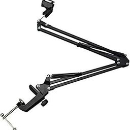SHOPEE Webcam Stand, 28" Webcam Camera Clamp Mount Adjustable Desktop Suspension Boom Scissor Tripod Stand Built-in 1/4" Screw Flexible Long Arm Swivel Holder (MICROPHONE STAND NB35)-image-61