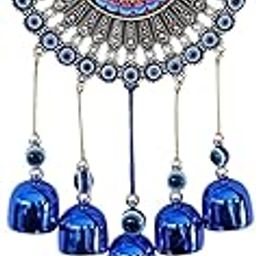 CraftVatika Wind Chimes for Home Positive Energy | Om Evil Eye Wind Chimes for Balcony Living Room Garden | Evil Eye Hanging Home Decoration Items-image-79