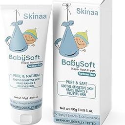 SKINAA BabySoft Diaper Rash Cream – Cocoa Butter, Almond & Argan Oil, Sulphate-Free, Dermatologically Tested, Nappy Rash Protection for Newborns, 50g (Pack of 1)-9