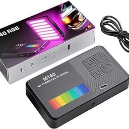 GIFTMAX M140 RGB Pocket Fill Light – Dimmable LED Video Light with 2700K-6500K Color Temperature, 2000mAh Rechargeable Battery, Portable Lighting for Photography, Vlogging, (M 140)-picture-24