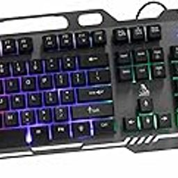 TAG GAMERZ Avenger 2.0 RGB Keyboard and Mouse Combo with Mobile Holder | 7 Mode Color Backlit LED Keyboard and Mouse | Rapid Fire Key | 3200 DPI | Aluminum Body | Braided Cable | for PC/Mac/Laptop-19