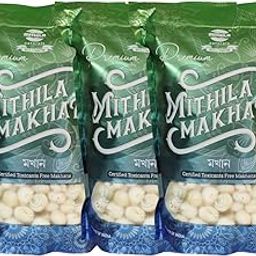 Mithila Naturals Premium Hand-Picked Makhana | Phool Makhana | Fox Nut | Gorgon Nut | Lotus Seed Pop Puffed Kernels (Pack of 3)-image-45