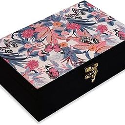 BRAHMA DESIGN Decorative Gift Box for Presents in GP Butterflies Design | Size 8" x 5" x 2.75" | Jewellery Box, Tarot Box, Vintage Box, Knick-knacks Storage Trunk Organiser, Gift Box for Packing-image-60