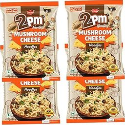2PM - Mushroom Cheese Noodles - Contains Mushrooms & Cheese Flavour - Instant Veg Noodles - Pack of 4-100 Gm Each-image-65