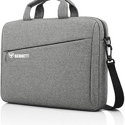 Bennett™ Mystic 15.6 inch (39.6cm) Laptop Briefcase Shoulder Sling Office Business Professional Travel Messenger Bag for Men and Women Water Repellent Formal Executive Bags (Grey) 6 Months Warranty-13