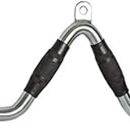 Gym Handle V Shaped Tricep Press Down Bar with Rubber Handgrips Triceps Bar-image-3