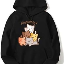 Cute Cat Hoodie Women Anime Causal Stylish Latest Black Blue red Pink Lavender Maroon Peach Girl 499 599 Under-image-96