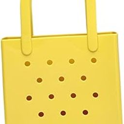 LICHTS®Women Girls Beach Bag Waterproof Tote Bag Handbag Portable Summer Travel Bag Yellow|Clothing, Shoes & Accessories | Womens Handbags & Bags|1 Beach Hole-54