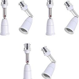 ELEPHANTBOAT® B22 to E27 Light Socket Converter Extender Flexible 360 Rotatable Adapter Bulb Lamp Holder Fit for LED CFL Halogen 3PCS-image-9