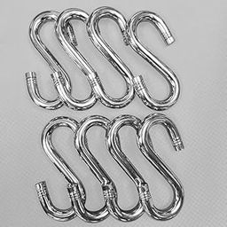 Jhulawala.com Pure Stainless Steel S-Hook for Swing jhula Extension Rod for Swing Hammock Patio Punching Bag Pure SS 12MM Rod with Weight Capacity of 1000KG (6 Piece).-image-33