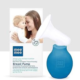 Mee Mee Travel-Friendly Manual Breast Pump for mothers - BPA-Free Comfort for Breastfeeding Moms (Blue)-picture-14