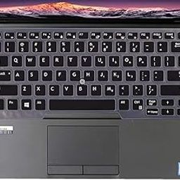 iFyx Silicone Keyboard Protector Skin Cover for Old Dell Latitude 14" E7450 E7470 7480 E7480 7490 Laptop with Trackpoint 2016-2022 (Black)-image-11