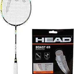 HEAD Xenon 2.2 Badminton Racket with HEAD Boast 65 Badminton String Yellow-6