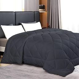 Comforter Single Bed, 100% Cotton Microfiber Blanket All Season Comfort, Ultra Soft & Comfort Lightweight, Luxury Hotels Duvets, Quilts, Comforter, Rajai, Blanket (60 X 90 inch, Black)-18