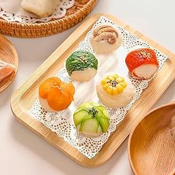 EPARTY 100 Pieces Rectangle 8×12 Inch Doilies for Food Lace for Tables Paper Placemats Bulk for Cakes Desserts Crafts White-picture-20