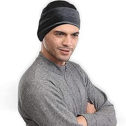 Ear Warmer Fleece Headband Ear Cover Cold Weather Ear Muffs Unisex Black-53