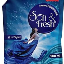 Soft & Fresh Blue Wave, best Fabric Conditioner softner increase Freshness and softness 900ml refill pouch-21