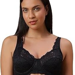 Women Lacy Non Padded Full-Coverage Bra with Flexi Underwire-image-2