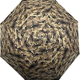 Happy Unisex 2 Fold Travel Umbrella 28 Inch Print Silver Army Deluxe with UV & Rain Protection | Windproof Teflon Coated Auto Open | With Travel Cover | Portable Folding Umbrella for Men & Women-image-55
