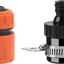 HOKIPO Plastic 1/2" Tap Adapter and Garden Water Hose 1/2" Quick Connector Set (AR1590-1691), 6 x 5 Cm-image-54