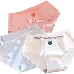 Women’s Seamless Heart Print Hipster Panties | Soft Nylon Mid-Rise Briefs | Invisible Under Clothes | No Marks | Anti-Bacterial - Pack of 2 Multicolor-picture-0