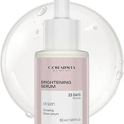 Coralista Korean Glow Serum with Ginseng,Vitamin C & Hyaluronic Acid – 30ml | K-Beauty Radiance Booster | 98% Natural, 72% Organic | Face Serum for Brightening Serum-image-86