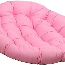 THE STYLE SUTRA Hammock Chair Cushion Thick Soft Garden Chair Mat for House Yard Living Room Pink-image-7