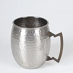 Steel Mule Hammered Cocktail Mug, 13 x 8.75 x 10 cm, Silver-image-55