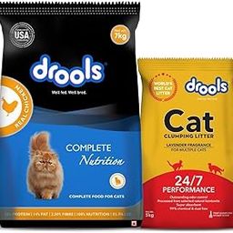 Drools Dry Adult Cat Food Real Chicken 7kg with 5kg Drools Cat Litter Free-picture-14