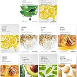 The Face Shop Real Nature Glowing Bride Masksheet Combo (Pack of 10) | Face Mask For Instant Glowing Skin | Korean Face Mask for all skin type-image-82