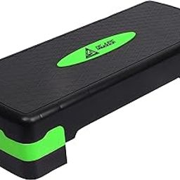 De Jure Fitness Aerobic Stepper, Two Height Level Adjustments - 4 inches and 6 inches, Slip-Resistant & Shock Absorbing Platform for Extra-Durability, Supports Upto 200 KG (Green)-image-8