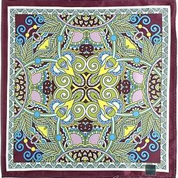 Exotic Echoes Multicolor Pocket Square for Men (14X14 inches)-image-59